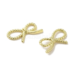 ラックメッキ合金カボション  カドミウムフリー＆ニッケルフリー＆鉛フリー  蝶結び  ゴールドカラー  9x15x2mm&nbsp;PALLOY-P304-12G
