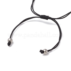 5Pcs 5 Colors Natural Gemstone Beads Braided Bead Bracelets&nbsp;BJEW-TA00621