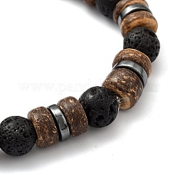 Natural Lava Rock Stretch Bracelets&nbsp;BJEW-JB05359-01
