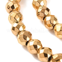 Electroplated Synthetic Non-magnetic Hematite Beads Strands&nbsp;X-G-H027-B01-03