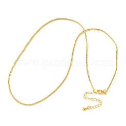 1MM Brass Boston Link Chain Necklaces&nbsp;NJEW-Z097-02G