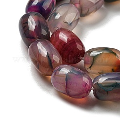 Natural Dragon Veins Agate Beads Strands&nbsp;G-A223-D11-01H
