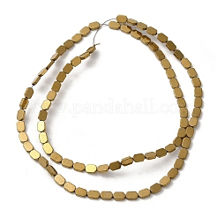 Electroplated Synthetic Non-Magnetic Hematite Beads Strands&nbsp;G-E610-A01-G