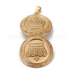 304 Stainless Steel Locket Pendants&nbsp;STAS-K197-13G