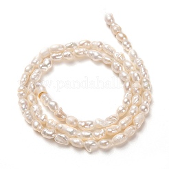 Natural Cultured Freshwater Pearl Beads Strands&nbsp;PEAR-J005-56-01