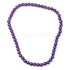 Non-magnetic Synthetic Hematite Beads Strands&nbsp;G-S096-4mm-6