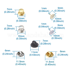 Brass Brooch Findings&nbsp;KK-TA0008-04