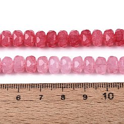 Imitation Jade Crackle Glass Beads Strands&nbsp;GLAA-N068-01A-A12