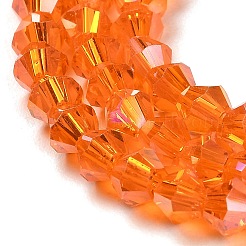 Transparent Electroplate Glass Beads Strands&nbsp;GLAA-F029-3mm-A23
