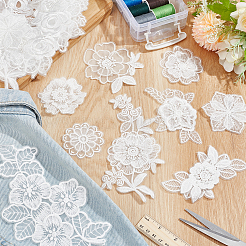 24Pcs 12 Styles Computerized Embroidery Polyester Ornament Accesories&nbsp;DIY-GA0007-55C