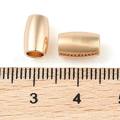 真鍮ビーズ  カドミウムフリー＆ニッケルフリー＆鉛フリー  コラム  18KGP本金メッキ  9x6mm  穴：3.8mm&nbsp;KK-Q816-09G