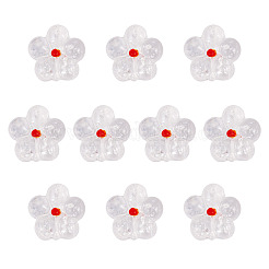 10Pcs Transparent Handmade Bumpy Lampwork Beads&nbsp;LAMP-TADJ0001-48F
