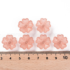 Transparent Frosted Acrylic Bead Caps&nbsp;MACR-S371-04A-763