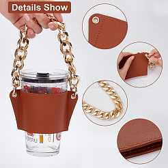 PU Leather Heat Resistant Reusable Cup Sleeve&nbsp;AJEW-WH0326-39A