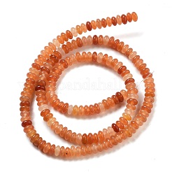 天然石レッドアベンチュリンビーズ連売り  ロンデル  4~4.5x2~2.5mm  穴：1mm  約157~162個/連  15.16~15.55''（38.5~39.5センチメートル）&nbsp;G-K343-C20-01