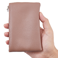 PUレザージップポーチ4個（4色）  女性のための財布  長方形  ミックスカラー  8.4x12.1x1.4cm  1pc /カラー&nbsp;ABAG-CL0001-30