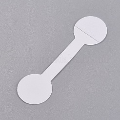 ジュエリータグクラフト値札シール強粘着メガネシール  リング価格タグ  ホワイト  5x1.4x0.03cm&nbsp;TOOL-WH0039-02