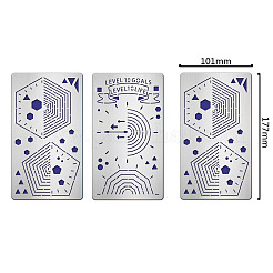 2Pcs 2 Style 304 Stainless Steel Cutting Dies Stencils&nbsp;DIY-FG0001-93