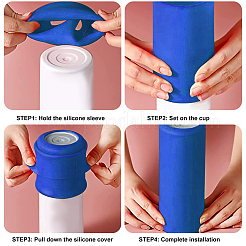 2Pcs 2 Style Silicone Cup Sleeve&nbsp;AJEW-GF0005-23B