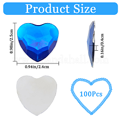 100Pcs Acrylic Rhinestone Cabochons&nbsp;MACR-GF0001-04