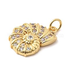 Brass Micro Pave Cubic Zirconia Pendants&nbsp;KK-A266-49C-G