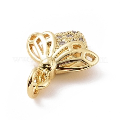 Brass Micro Pave Cubic Zirconia Charms&nbsp;KK-C012-12G
