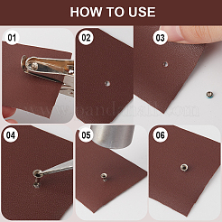 300Pcs 10 Colors Brass Garment Rivets&nbsp;DIY-GF0009-60