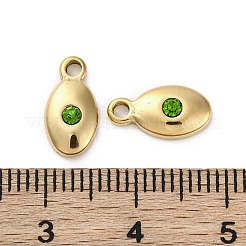 Real 14K Gold Plated 304 Stainless Steel Charms&nbsp;STAS-R005-09G-03
