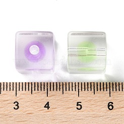 透明なアクリルビーズ  キューブ  12.5x12.5x12.5mm  穴：3mm  252個/ 500g&nbsp;OACR-H112-07B