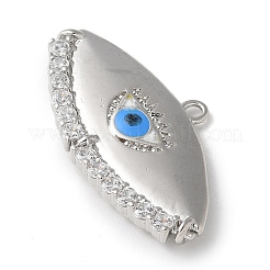 Rack Plating Brass Micro Pave Cubic Zirconia Enamel Pendants&nbsp;KK-P290-56A-P