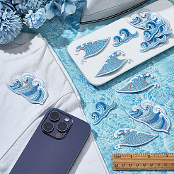 12Pcs 4 Styles Computerized Embroidery Cloth Iron On/Sew On Patches&nbsp;DIY-FG0006-51