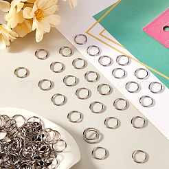 500Pcs 304 Stainless Steel Split Rings&nbsp;STAS-SP0001-66B