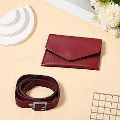 1 Set Rectangle PU Leather Waist Belt Pouches&nbsp;AJEW-CL0005-51C