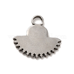 Non-Tarnish 304 Stainless Steel Pendant Cabochon Settings&nbsp;STAS-I694-26P