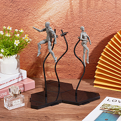 Plastic Doll Stands with Adjustable Snake Bone Bracket&nbsp;ODIS-WH0002-90