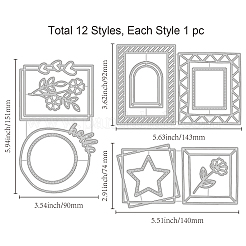 Carbon Steel Cutting Dies Stencils&nbsp;DIY-WH0309-1091