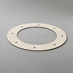 Unfinished Wooden Wreath Ring with Pre-Cut Holes for Crafts&nbsp;WOOD-WH0030-41A