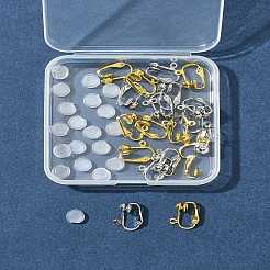 Iron Clip-on Earring Findings&nbsp;IFIN-FS0001-44