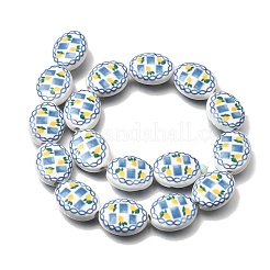 Hand Painted Oval Porcelain Beads&nbsp;PR-CBA03B0-01A