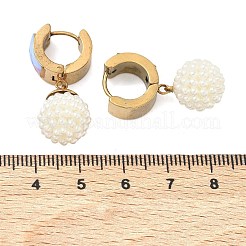 Round 201 Stainless Steel Hoop Earrings&nbsp;EJEW-D354-20G
