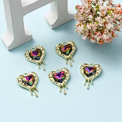 Rack Plating Alloy Glass Pendants&nbsp;FIND-YW0001-86A