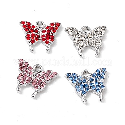 Alloy Rhinestone Pendants&nbsp;ALRI-K049-11B-1