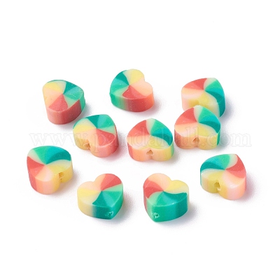 Handmade Polymer Clay Beads&nbsp;CLAY-I010-08A-1