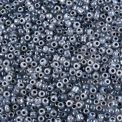 ガラスシードビーズ  セイロン  ラウンド  濃いグレー  2mm  穴：1mm  約6666個/100g&nbsp;X1-SEED-A011-2mm-149-1