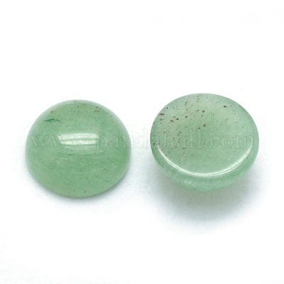 天然石グリーンアベンチュリンカボション  半円  8x3.5~4mm&nbsp;G-P393-R15-8MM-1