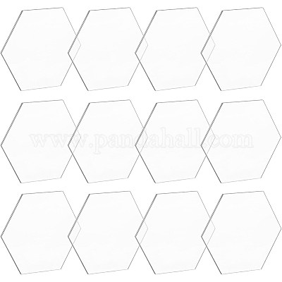 アクリル板  六角  透明  86.5x99x3mm&nbsp;TACR-BC0001-02B-1