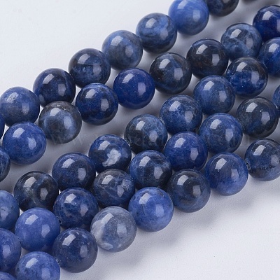 Natural Sodalite Beads Strands&nbsp;X-G-G448-8mm-25-1