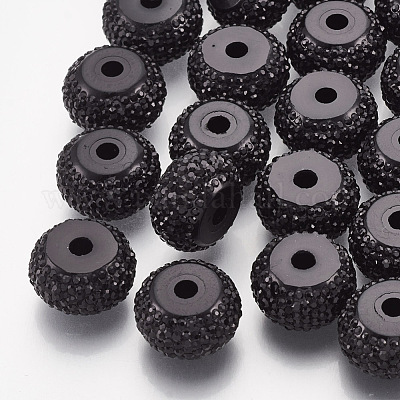 Resin Rhinestone Beads&nbsp;RESI-T020-01B-01-1