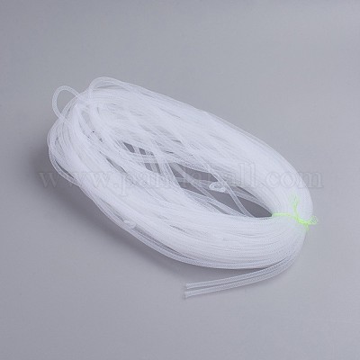 プラスチックネットスレッドコード  ホワイト  4mm  50ヤード/バンドル（150フィート/バンドル）&nbsp;PNT-Q003-4mm-01-1