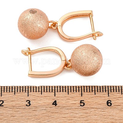 Brass Shimmer Hoop Earrings&nbsp;EJEW-K300-29G-1